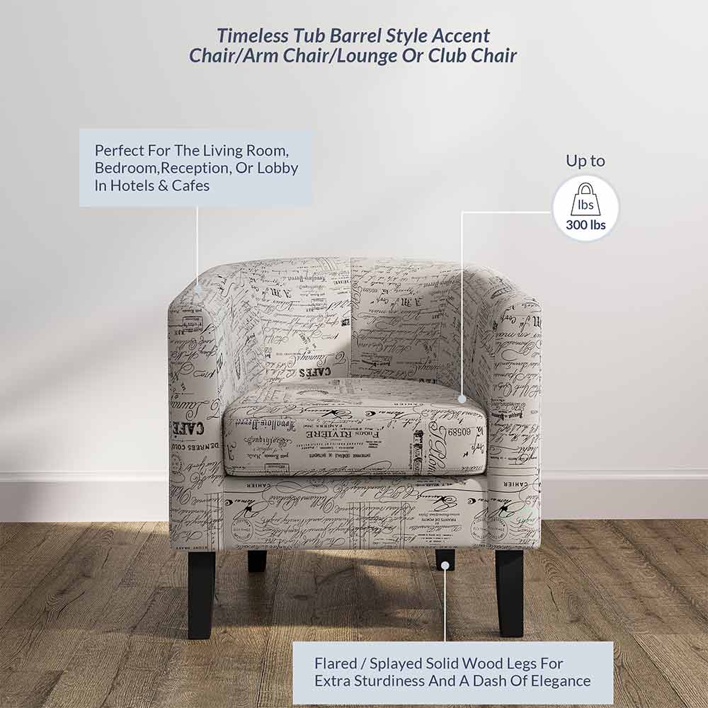 Highland Small Spaces Barrel Accent Chair