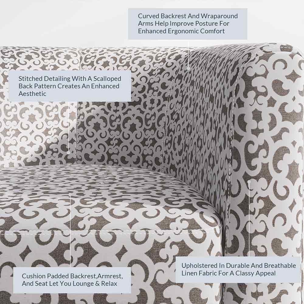 Highland Small Spaces Barrel Accent Chair