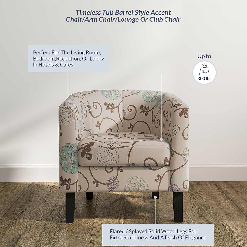Highland Small Spaces Barrel Accent Chair