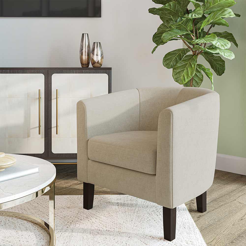 Highland Small Spaces Barrel Accent Chair