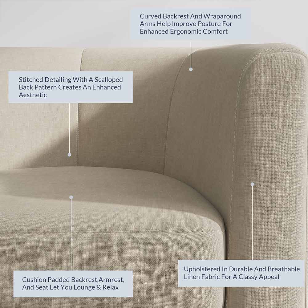 Highland Small Spaces Barrel Accent Chair