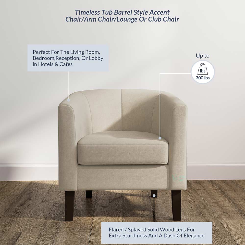 Highland Small Spaces Barrel Accent Chair