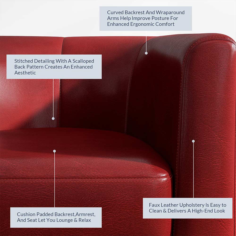 Highland Small Spaces Barrel Accent Chair