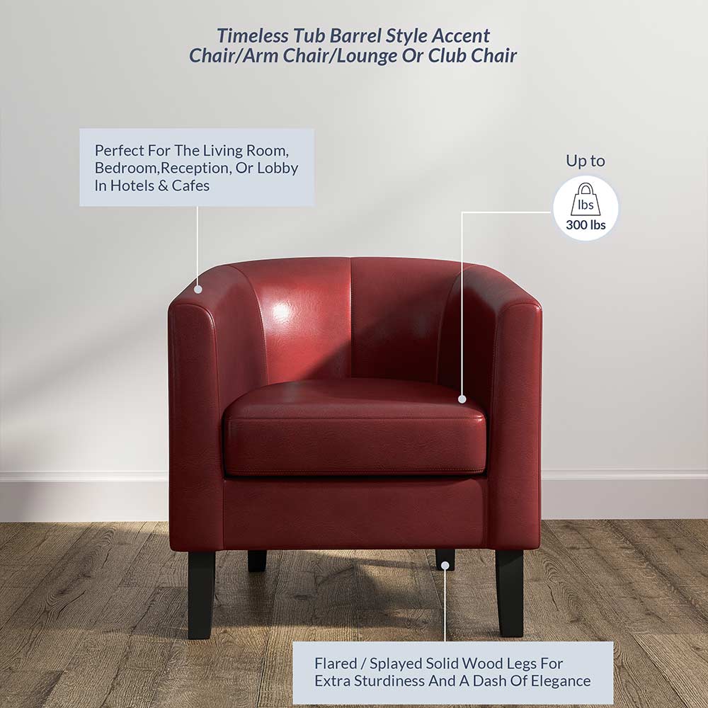 Highland Small Spaces Barrel Accent Chair
