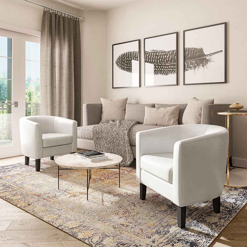 Highland Small Spaces Barrel Accent Chair