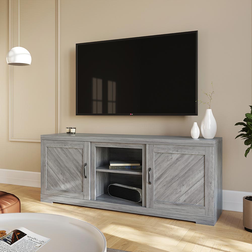 Hilo 58" Rustic Fireplace TV Stand