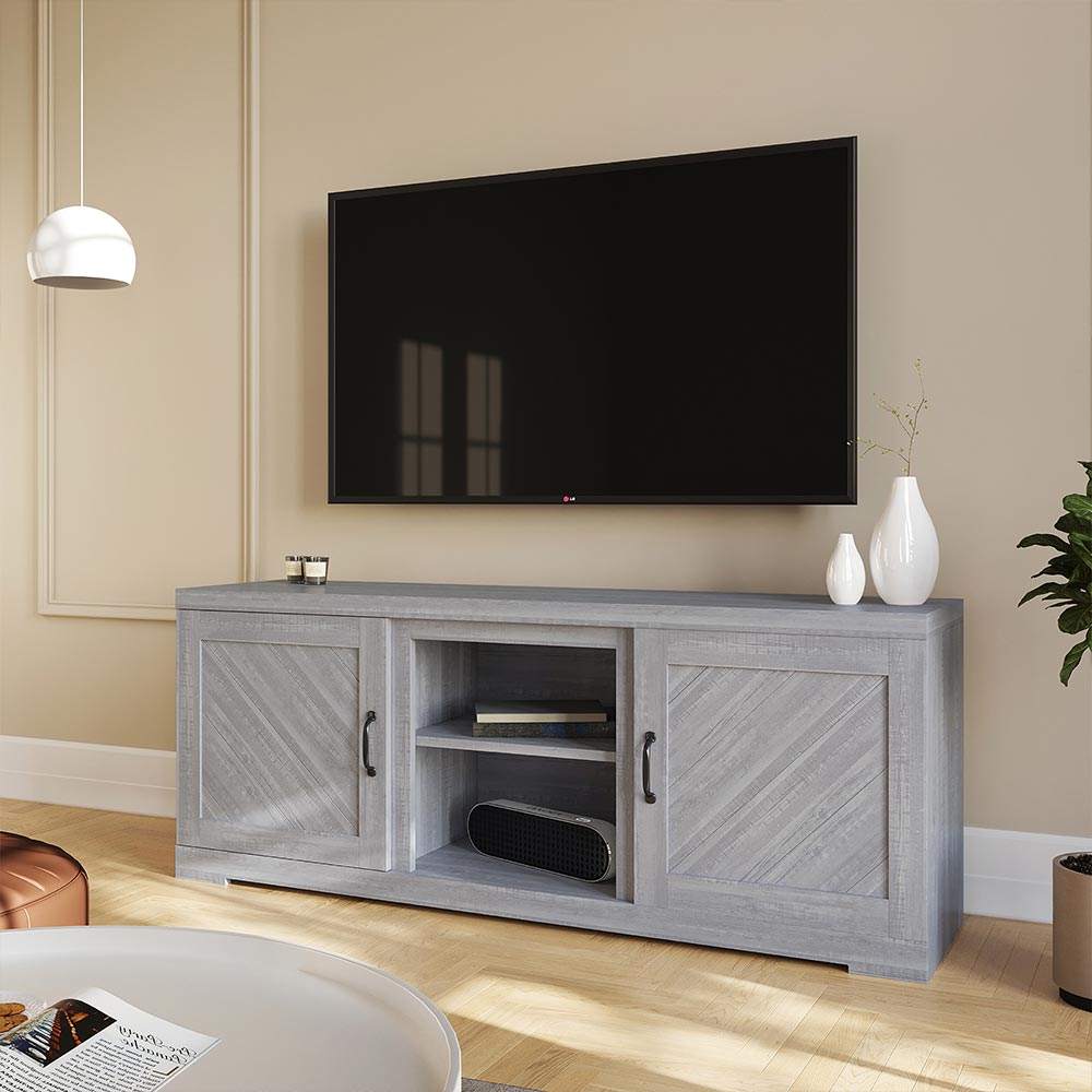 Hilo 58" Rustic Fireplace TV Stand