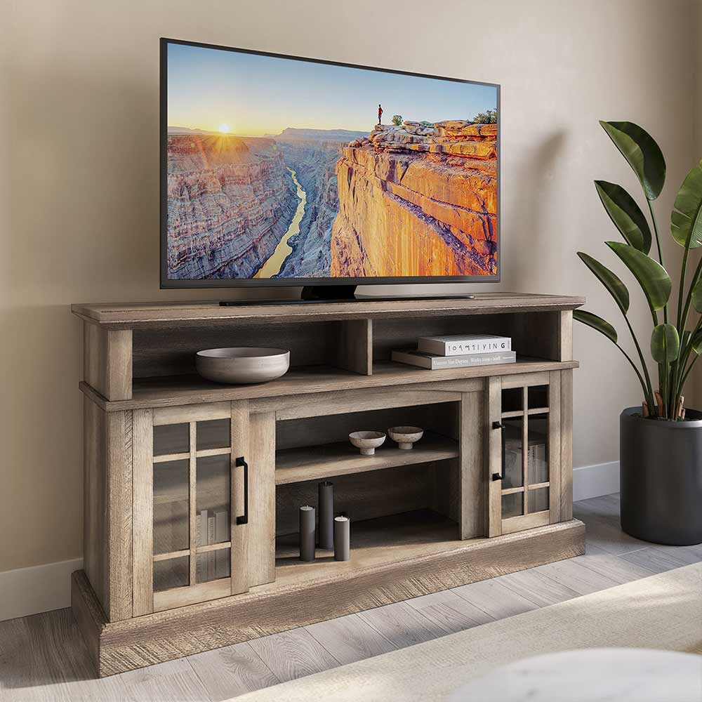 Astorga 58" Modern Farmhouse Fireplace TV Stand