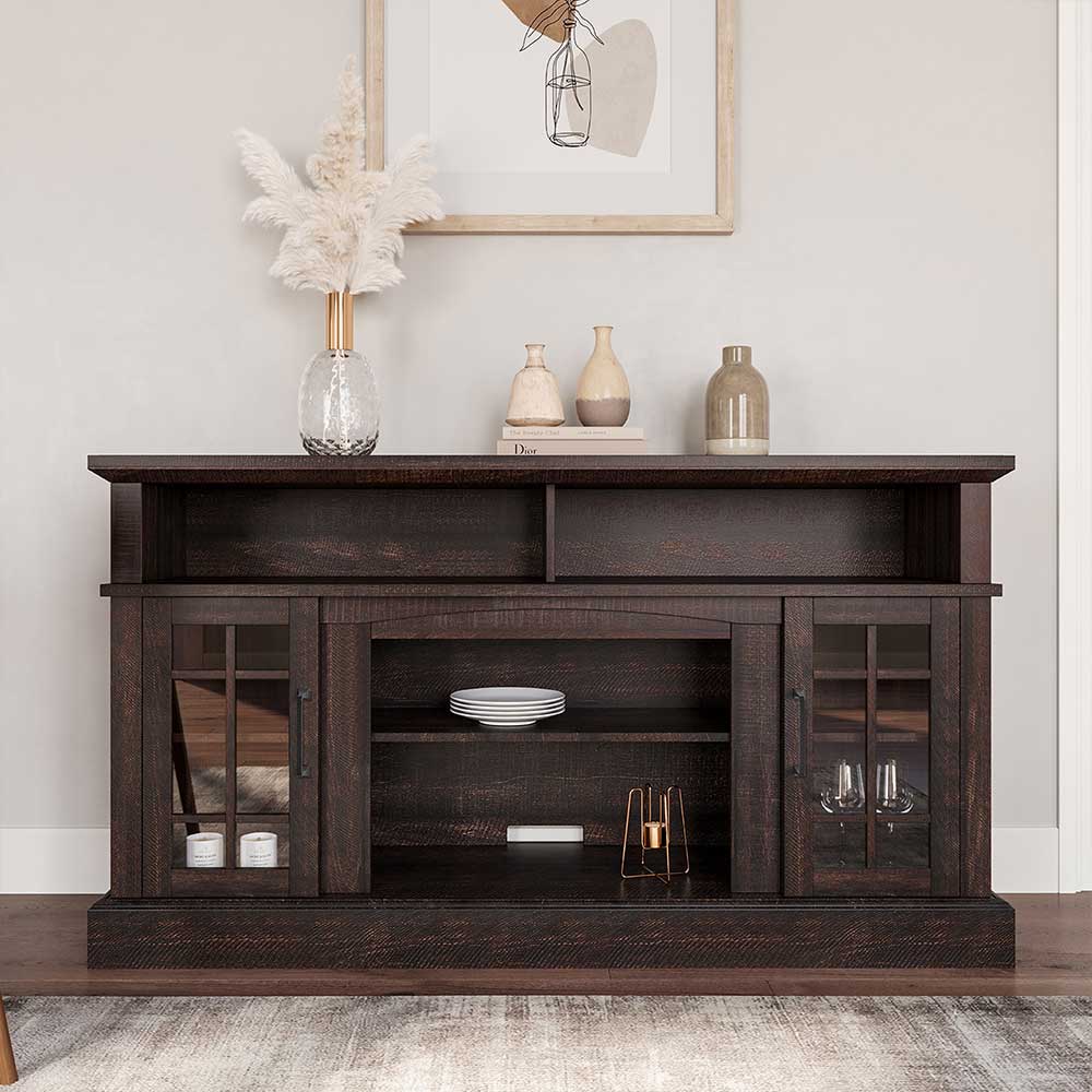 Astorga 58" Modern Farmhouse Fireplace TV Stand