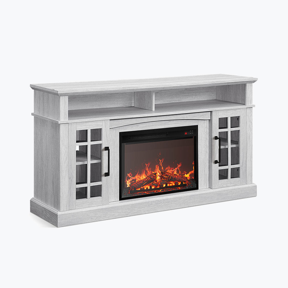 Astorga 58" Modern Farmhouse Fireplace TV Stand