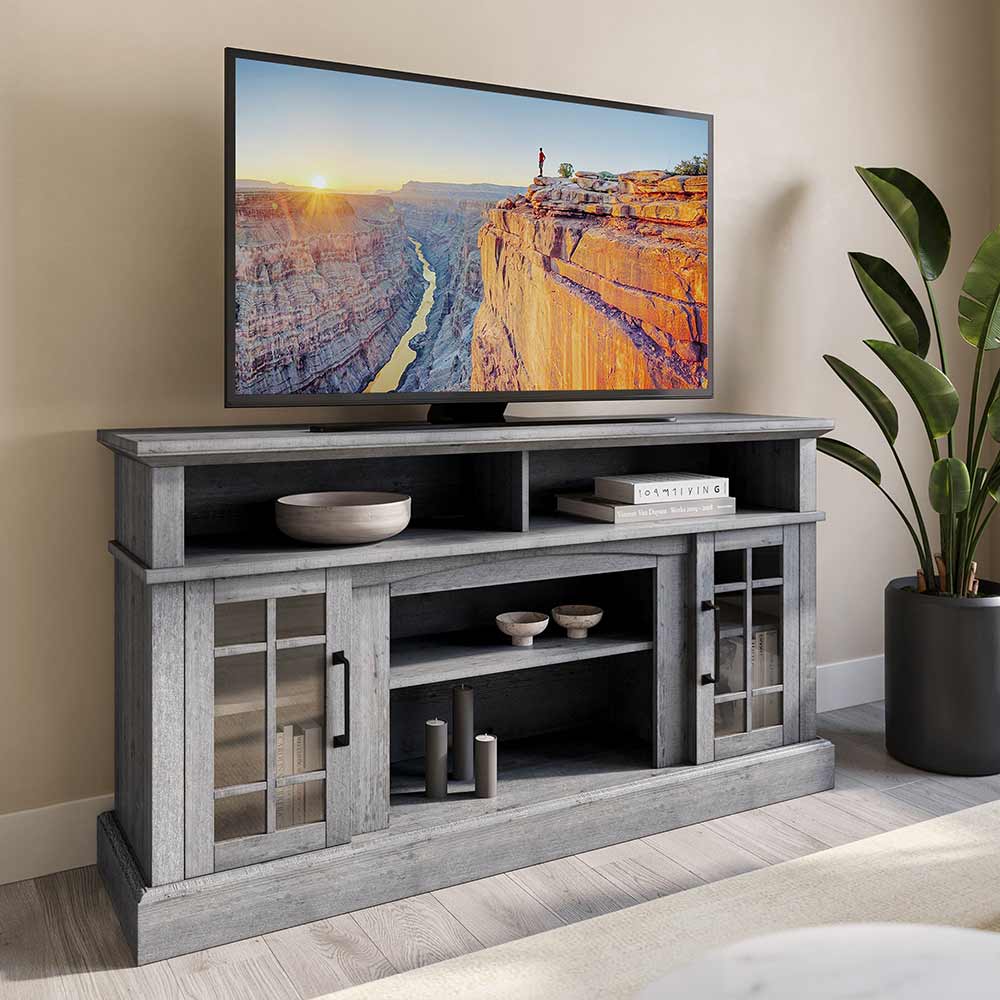 Astorga 58" Modern Farmhouse Fireplace TV Stand
