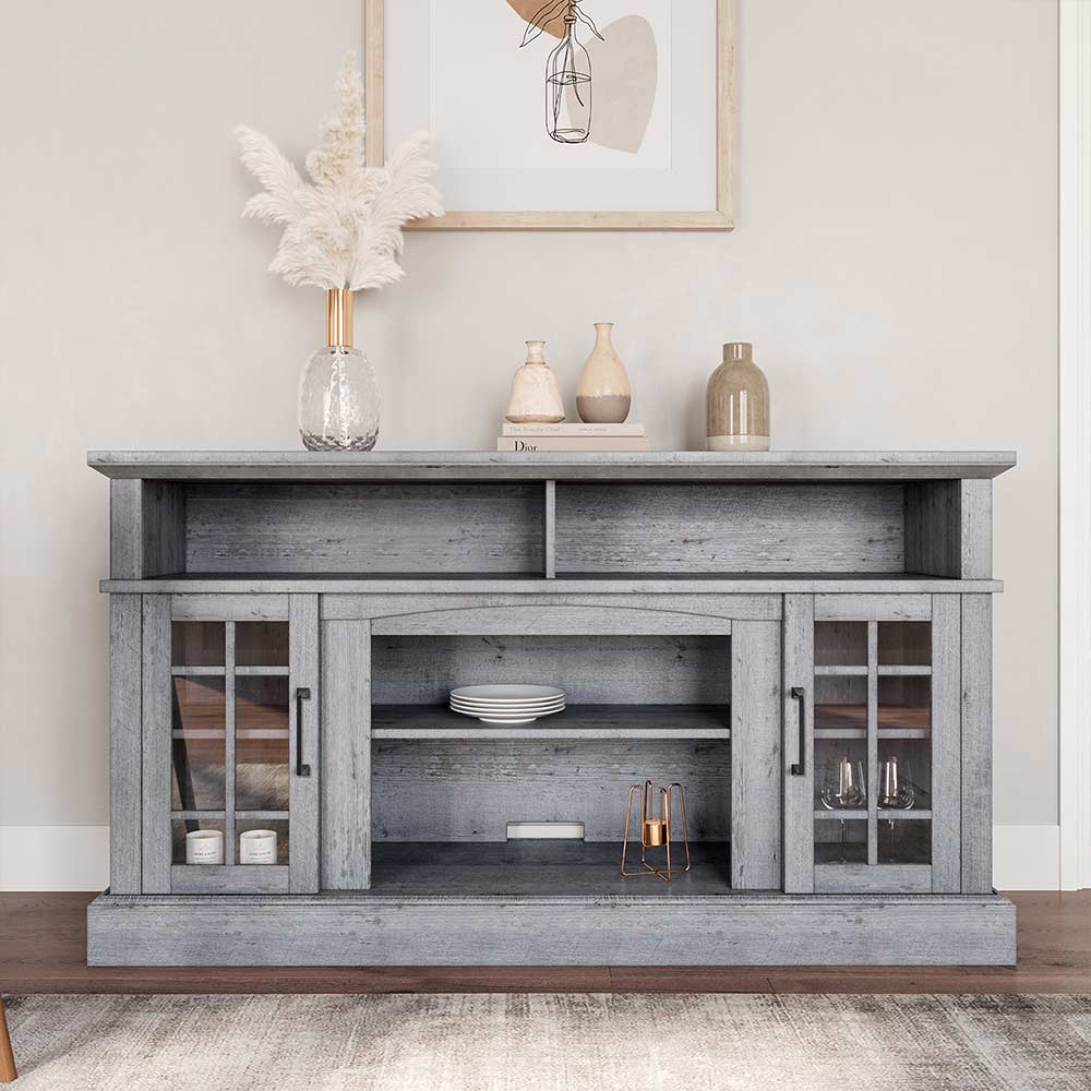 Astorga 58" Modern Farmhouse Fireplace TV Stand
