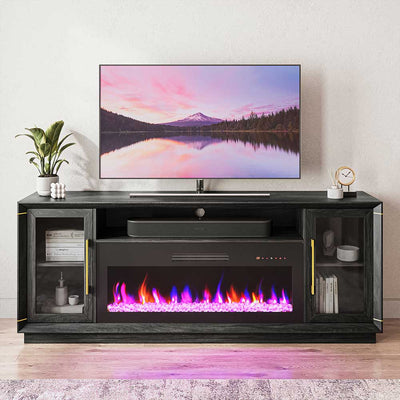 Fireplace TV Stands for 75 inch TVs