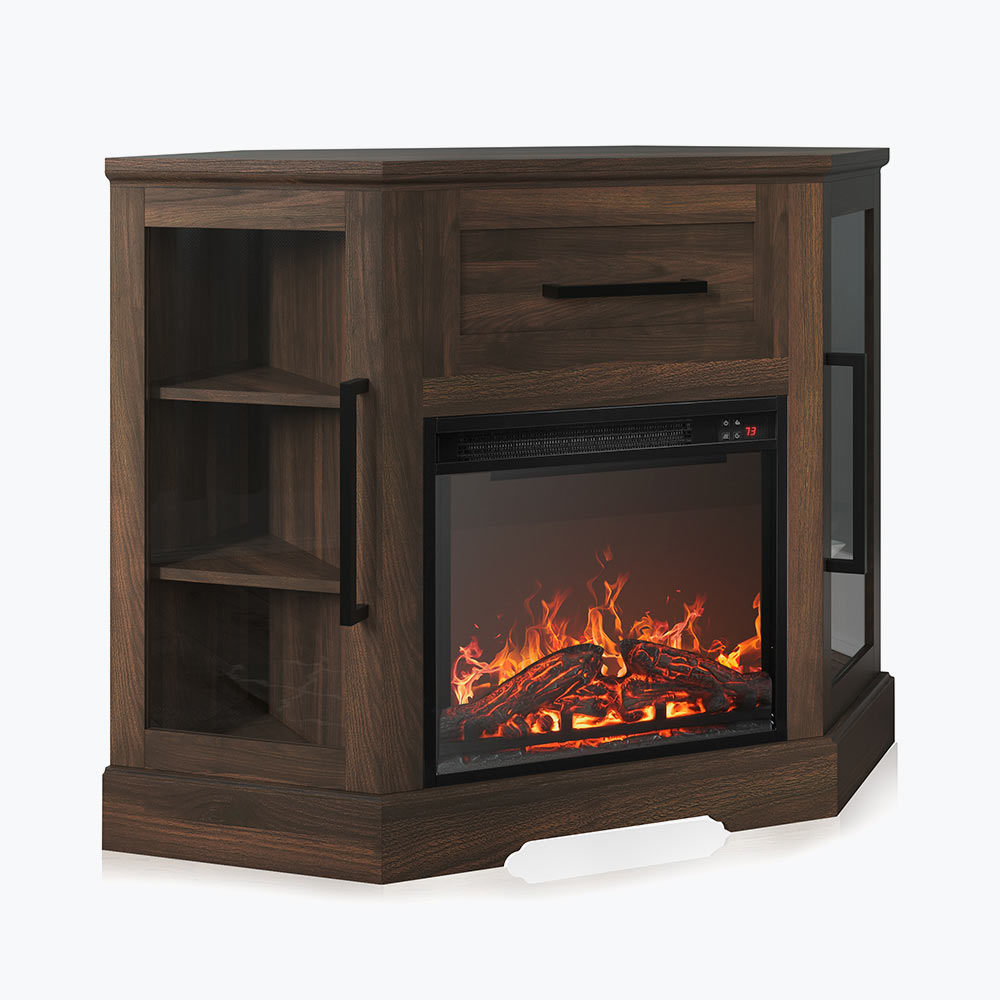 Dale 43" Corner Fireplace TV Stand