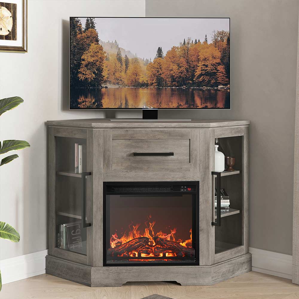 Dale 43" Corner Fireplace TV Stand