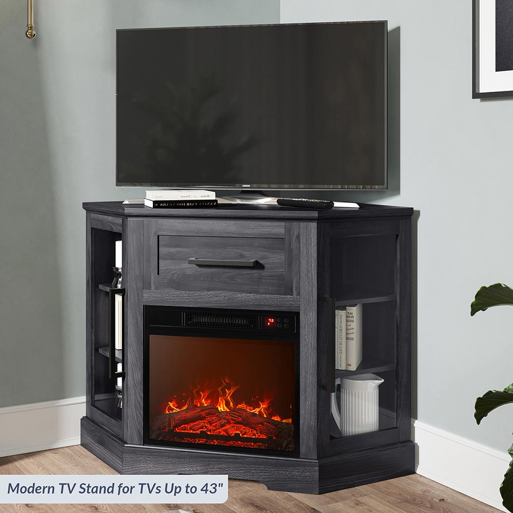 Dale 43" Corner Fireplace TV Stand