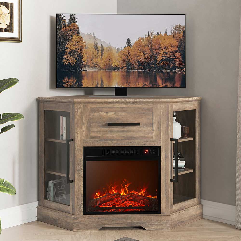 Dale 43" Corner Fireplace TV Stand