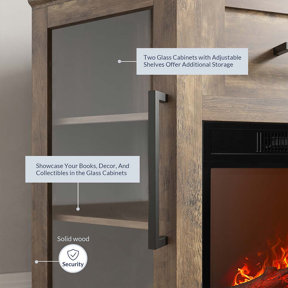 Dale 43" Corner Fireplace TV Stand