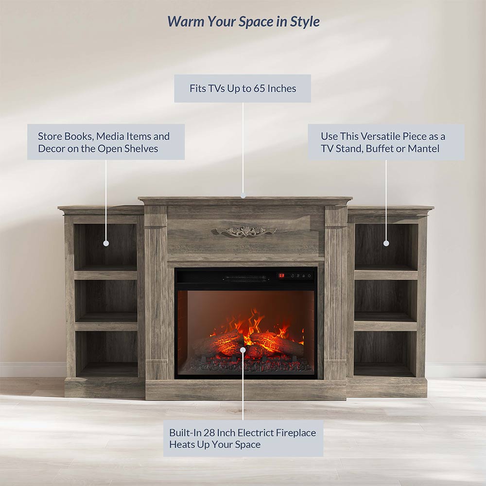 Lenore 70" Fireplace TV Stand