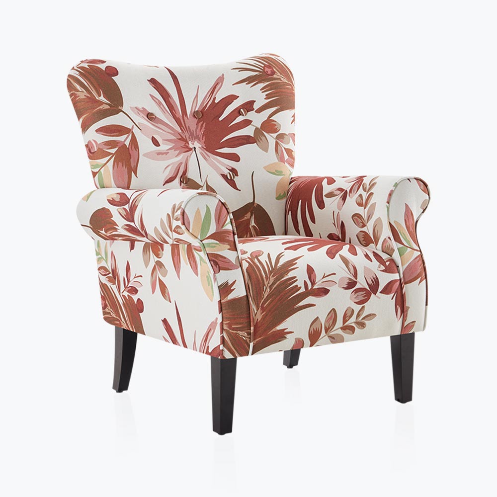 Allston High Back Upholstered Accent Armchair