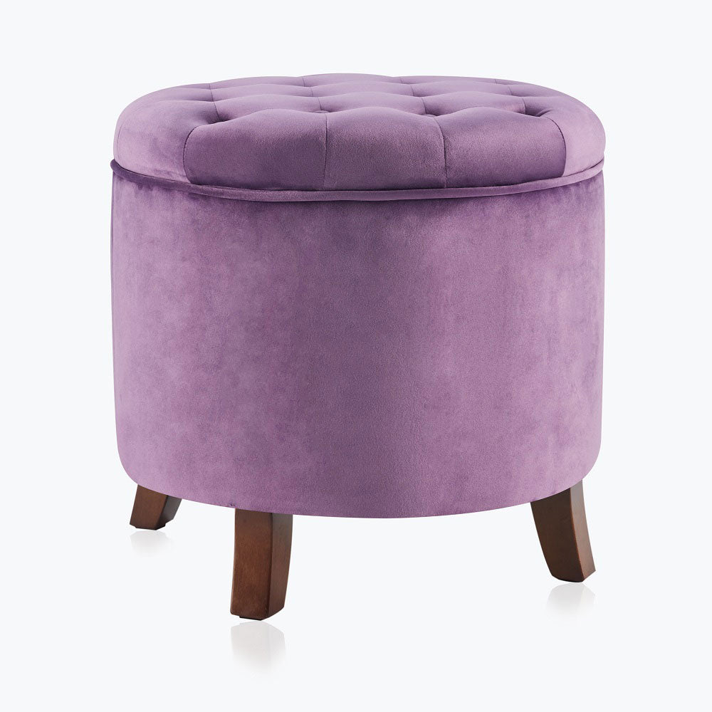 Lexington Round Storage Ottoman