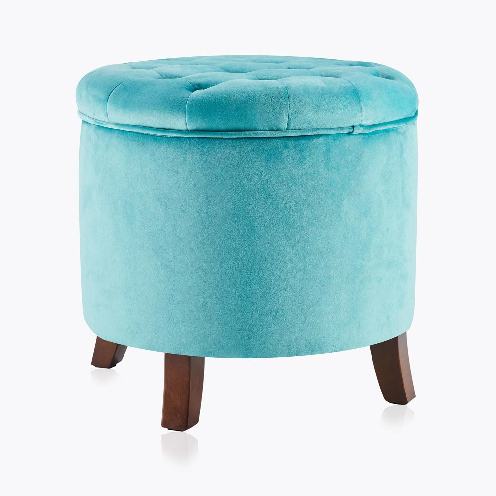 Lexington Round Storage Ottoman